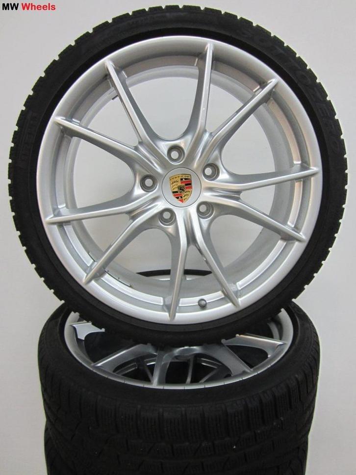 Porsche 20 inch 911 991 4 en 4S MKII velgen winterbanden, Auto-onderdelen, Banden en Velgen, Banden en Velgen, Winterbanden, 20 inch