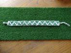 Collier en perle blanc et vert neuf, Overige materialen, Wit, Nieuw, Ophalen of Verzenden