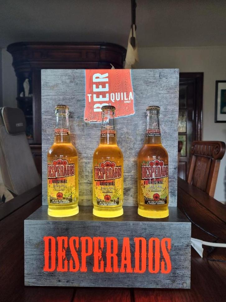 ENSEIGNE LUMINEUSE LED "DESPERADOS" NEUVE, Collections, Marques & Objets publicitaires, Neuf, Panneau publicitaire, Enlèvement