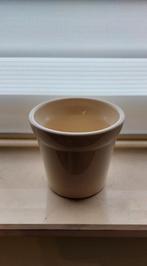 Bloempot beige DM 9cm, Tuin en Terras, Steen, Rond, Binnen, Ophalen of Verzenden