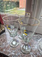 Vier vintage glazen Babycham, Ophalen, Gebruikt, Overige typen