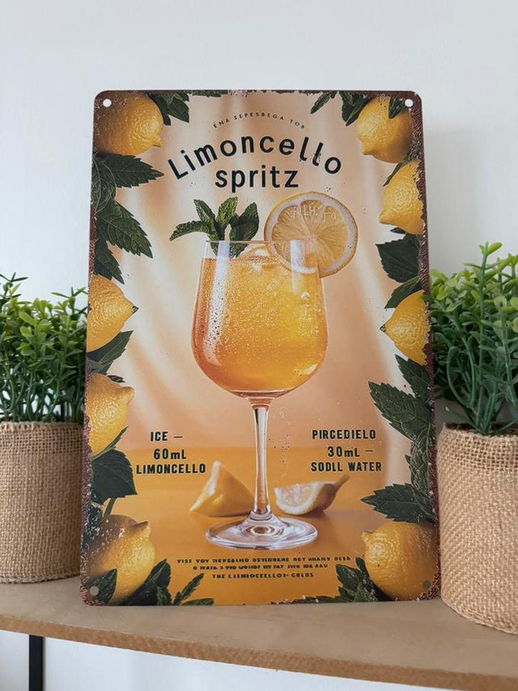 Panneau d'affichage en métal Limoncello, Collections, Marques & Objets publicitaires, Neuf, Panneau publicitaire, Enlèvement ou Envoi