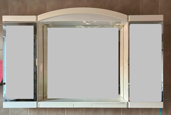 Allibert Vintage badkamerkast, Huis en Inrichting, Woonaccessoires | Spiegels, Gebruikt, 100 tot 125 cm, Minder dan 100 cm, Overige vormen