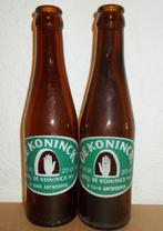 ANTWERPEN - 2 verschillende bierflessen 25cl - DE KONINCK, Gebruikt, Flesje(s), Ophalen of Verzenden, De Koninck