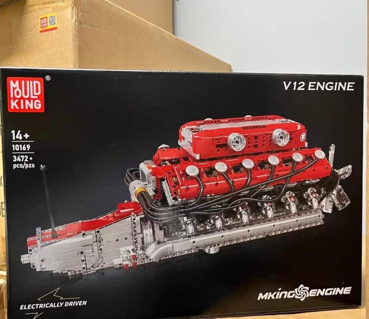 Mould King 10169 Motorized V12-engine, Kinderen en Baby's, Speelgoed | Duplo en Lego, Nieuw, Lego, Verzenden
