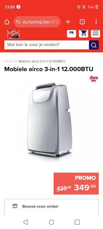 Digitale mobiele airco, zwaar model 12000 btu! beschikbaar voor biedingen