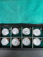8 montres de poche anciennes de la collection., Bijoux, Sacs & Beauté, 1900 à 1930, Argent, Enlèvement ou Envoi, Montre de poche