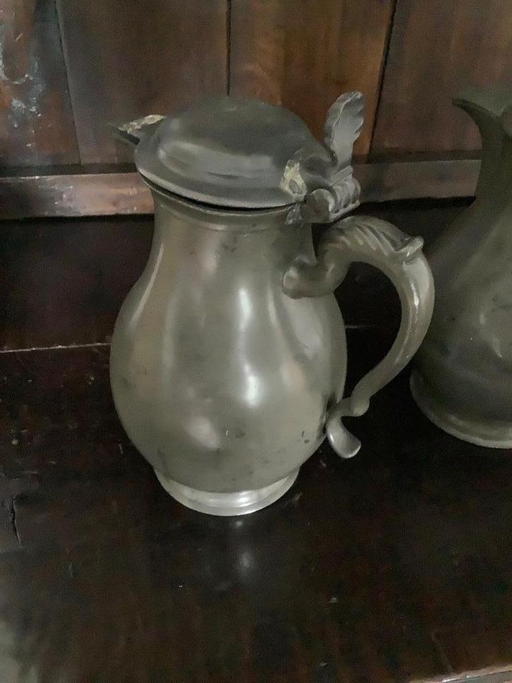 Tinnen kannen, Antiek en Kunst, Antiek | Tin, Ophalen of Verzenden