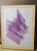 3 Moderne litho's in retro kaders., Antiek en Kunst, Kunst | Litho's en Zeefdrukken, Ophalen