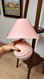 Vintage poederroze tafellamp uit de jaren 80-90, Antiek en Kunst, Ophalen