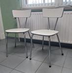 Paire de chaises formica, Deux, Enlèvement, Utilisé, Blanc