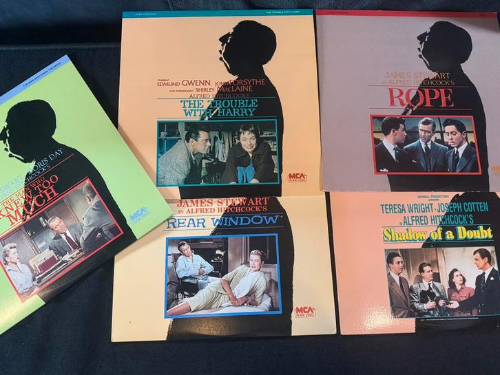 Lot Laserdiscs Alfred Hitchcock, CD & DVD, DVD | Classiques, Comme neuf, Enlèvement ou Envoi