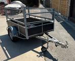 Aanhangwagen enkelas met loofnetten. 2m x 1m25, Auto diversen, Aanhangers en Bagagewagens, Ophalen, Zo goed als nieuw