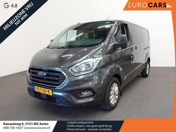 Ford Transit Custom 300 2.0 TDCI L2H1 Limited Dubbele Cabine, Auto's, 4 deurs, Stof, 4 cilinders, 129 pk