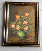 schilderij oliverf rozen stilleven + mooie kader, Antiek en Kunst, Kunst | Schilderijen | Klassiek, Ophalen of Verzenden