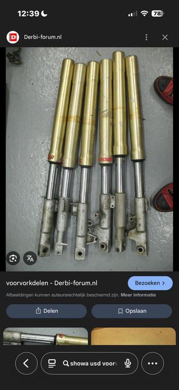 Gezocht!!! Usd voorvork derbi/derbisenda/apriliasx50 beschikbaar voor biedingen