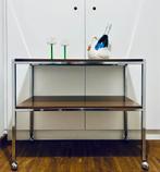 Vintage serveerwagen/platenspeler-tafel, Huis en Inrichting, Ophalen, Zo goed als nieuw