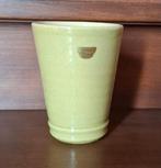 Lichtgroene vaas in aardewerk / bloempotje, Enlèvement ou Envoi, Utilisé