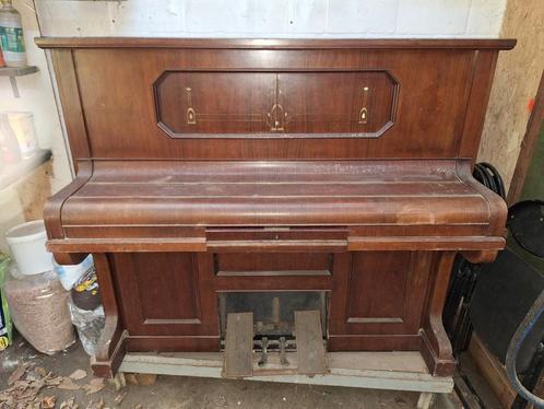 ✅️ George Steck Pianola Piano van 1922 (of 1908), Muziek en Instrumenten, Piano's, Gebruikt, Overige typen, Bruin, Hoogglans, Ophalen