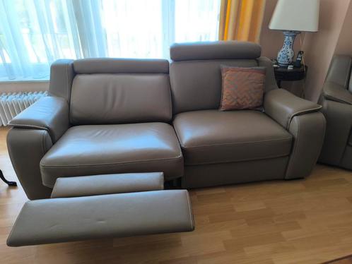 Prachtige lederen salon. Kwaliteitsleder., Huis en Inrichting, Zetels | Complete zithoeken, Ophalen
