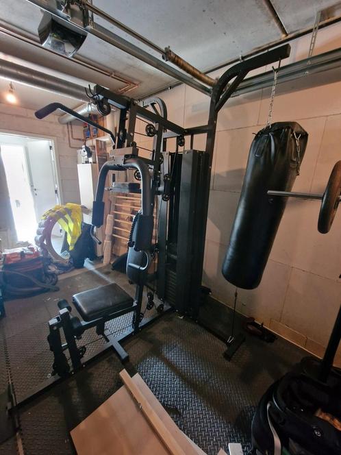 Fitness station, Sport en Fitness, Fitnessapparatuur, Zo goed als nieuw, Benen, Borst, Buik, Rug, Ophalen of Verzenden