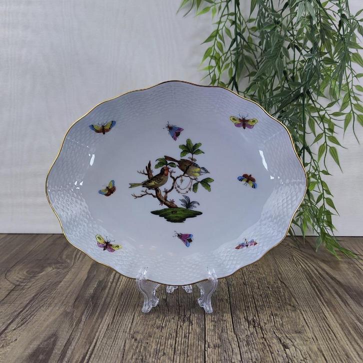 Assiette de service Herend Rothschild Bird #212, Antiquités & Art, Antiquités | Services (vaisselle) pièces, Enlèvement ou Envoi