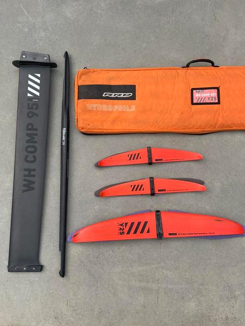 Rrd wh comp carbon foil, Watersport en Boten, Windsurfen, Gebruikt, Complete set, Minder dan 250 cm, Met vin(nen), Met draagtas