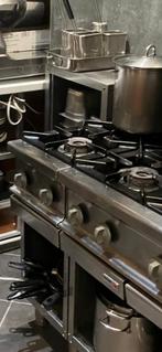 Gasfornuis 2 bek, Zakelijke goederen, Horeca | Keukenapparatuur, Ophalen, Gebruikt, Fornuis, Frituur en Grillen