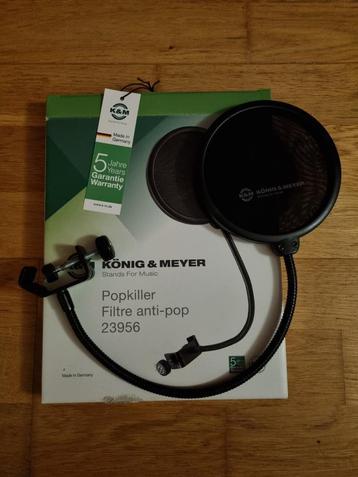König & Meyer Popkiller Filtre anti-pop 23956 pour microphon, Musique & Instruments, Microphones, Enlèvement ou Envoi, Neuf, Micro studio