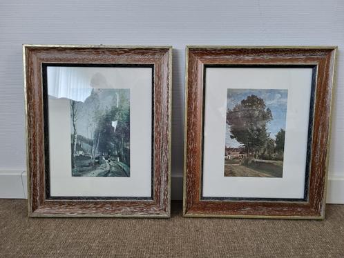 Landschapstaferelen - Jean-Baptiste Corot, Antiek en Kunst, Kunst | Litho's en Zeefdrukken, Ophalen of Verzenden