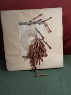 2 Kantklos kussens, 45 klosjes en diversen materiaal, Hobby en Vrije tijd, Kantklossen, Ophalen, Gebruikt, Klos(sen)