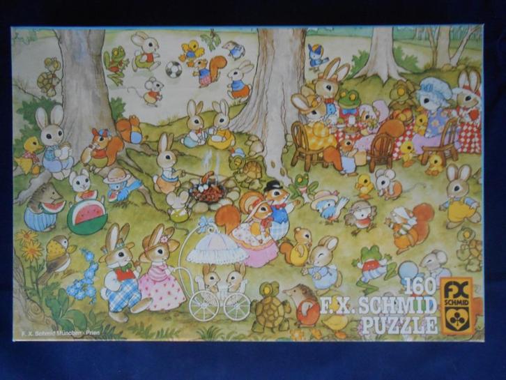 Retro Puzzel 160 stukjes 'Zondagswandeling', Kinderen en Baby's, Speelgoed | Kinderpuzzels, Zo goed als nieuw, 6 jaar of ouder
