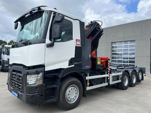 Renault C430 tridem kraan en containersysteem, Auto's, Vrachtwagens, Bedrijf, Te koop, ABS, Cruise Control, Renault, Diesel, Euro 6