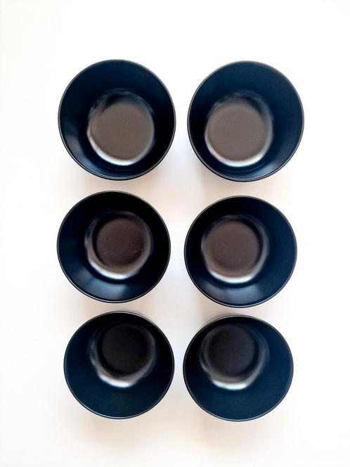 Ikea - Dinera - Lot de 6 bols - Noir mat - ø 14 cm, Huis en Inrichting, Keuken | Servies, Zo goed als nieuw, Ophalen of Verzenden
