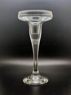 Glazen kandelaar op voetstuk, Glas, Ophalen of Verzenden