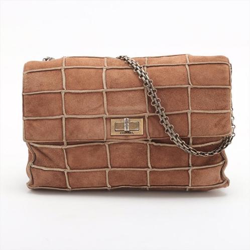 Chanel 2.55 Tas met chocoladereep, Handtassen en Accessoires, Tassen | Damestassen, Gebruikt, Handtas, Beige, Ophalen of Verzenden