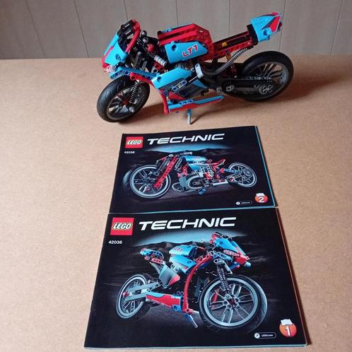 Lego Technic Straatmotor 42036, Kinderen en Baby's, Speelgoed | Duplo en Lego, Zo goed als nieuw, Lego, Complete set, Ophalen of Verzenden