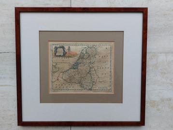 Verenigde Nederlanden Zeven Provinciën 18de eeuwse landkaart