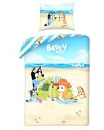 Bluey Dekbedovertrek 140 x 200 cm - Beach, Overige kleuren, Jongetje of Meisje, Dekbedovertrek, Nieuw