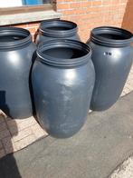 Zwart- grijsde tonnen 200 liters, Tuin en Terras, Regentonnen, Ophalen, Zo goed als nieuw