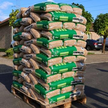 Uitverkoop Houtpellets - Corpellets Standard, Tuin en Terras, Brandhout, Verzenden, Overige houtsoorten, Blokken