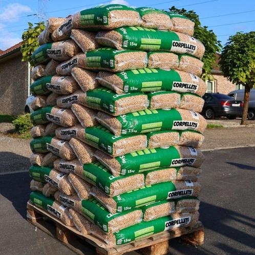Uitverkoop Houtpellets - Corpellets Standard, Tuin en Terras, Brandhout, Blokken, Overige houtsoorten, Verzenden