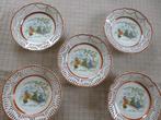 5 oude porseleinen borden chinees, Enlèvement ou Envoi