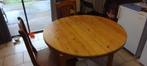 Table ronde en bois avec rallonge, Maison & Meubles, Tables | Tables à manger, Bois massif, 100 à 150 cm, 100 à 150 cm, Chêne