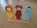 Houten dieren puzzel stapelaar, Kinderen en Baby's, Ophalen, Gebruikt