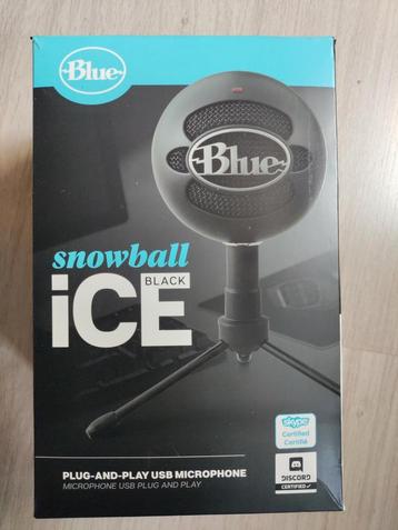 Microfoon - Blue snowball ice black, Enlèvement, Comme neuf