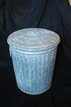 Gegalvaniseerde vuilnisbak met deksel - 62 liter, Ophalen, Zo goed als nieuw