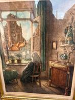 Mooi werk (ets) van Albert Geudens,  1869-1949., Enlèvement