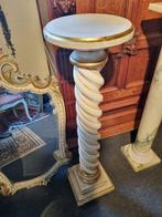 Belle colonne en bois tourné polychrome 100cm H, Antiquités & Art, Enlèvement