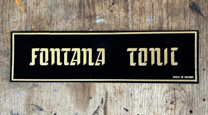 Panneau publicitaire Fontana Tonic, Temse/Maarkedal, Collections, Marques & Objets publicitaires, Comme neuf, Panneau publicitaire